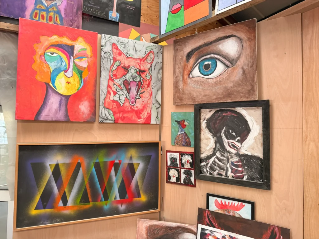 art collection from all the students at be creative cornwall
